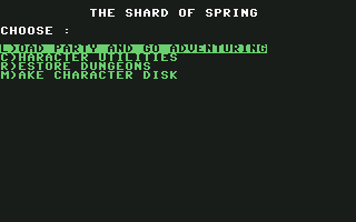Shard of Spring screenshot 3 for Commodore 64
